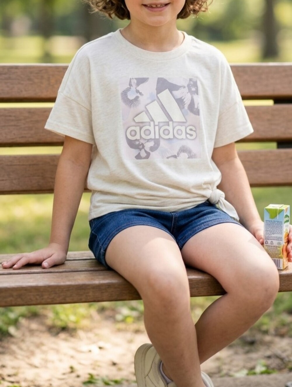 Adidas Cream Short Sleeve Tee